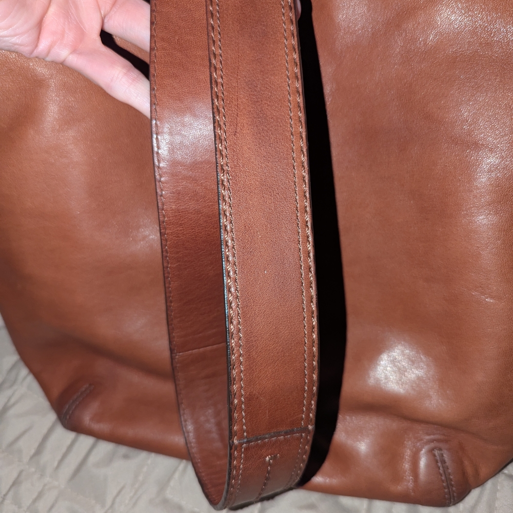 EUC Rare Coach Vintage Leather Shoulder & Crossbody Slim Hobo Duffel Bag 12376 - Picture 8 of 16